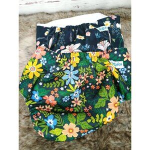Leekalos Hawaiian Floral Print Reusable Cloth Diaper Covers Set Of 2 With Adjust